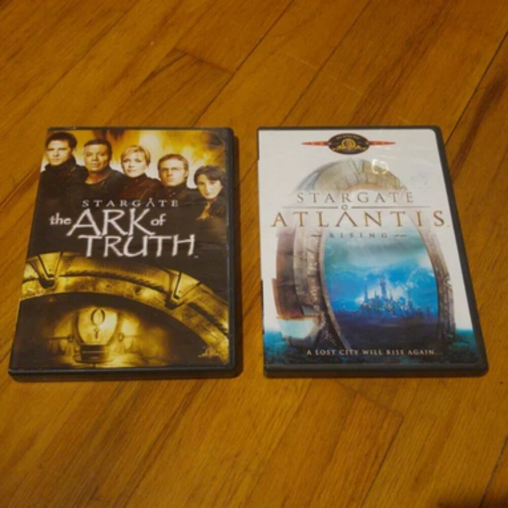 2 Stargate movies: "the Ark of Truth" and "Atlantis Rising"
